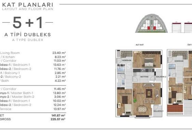İstanbul Eyüpsultan’da Havuzlu Sitede Modern Daireler 28