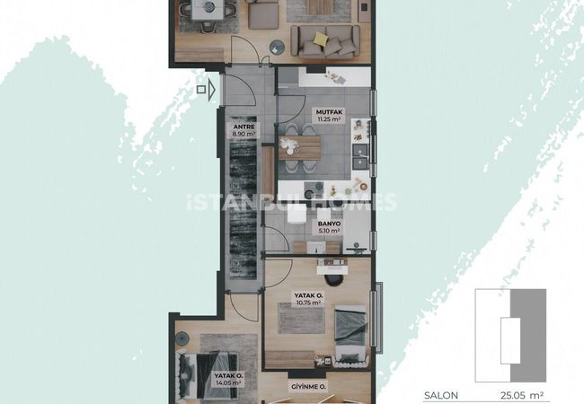 Modern Flats at Central Location in Istanbul Uskudar 17