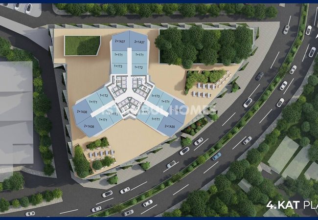 Flats in Luxury Project with Views on 3 Bridges in Istanbul Sariyer 29