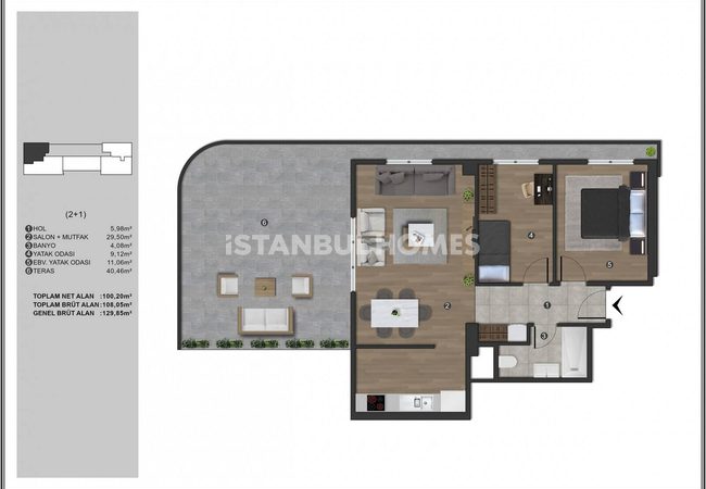 İstanbul Kağıthane'de Özel Konseptli Satılık Daireler 26