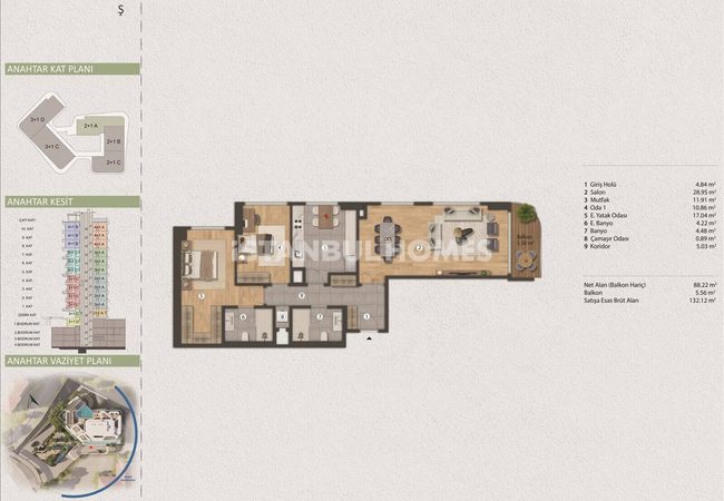 Bosphorus View Apartments on Barbaros Boulevard in Besiktas 23