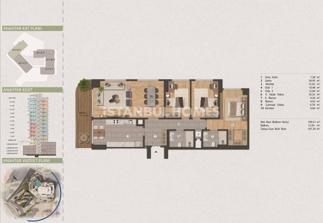 Bosphorus View Apartments on Barbaros Boulevard in Besiktas 24