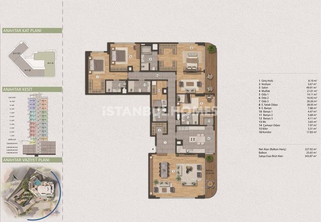 Bosphorus View Apartments on Barbaros Boulevard in Besiktas 25