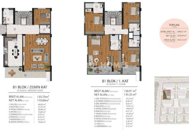 Büyükçekmece’de Villa Sitesinde Havuzlu ve Bahçeli Villalar 21