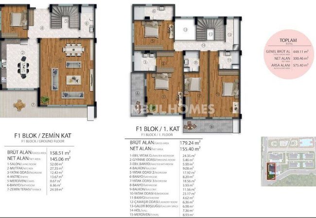 Büyükçekmece’de Villa Sitesinde Havuzlu ve Bahçeli Villalar 26