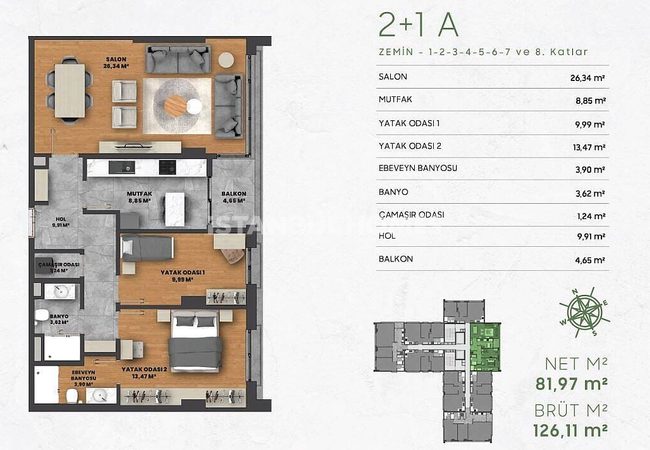 Wohnungen Zum Verkauf In Einem Familienkonzept-komplex In Kagithane 18