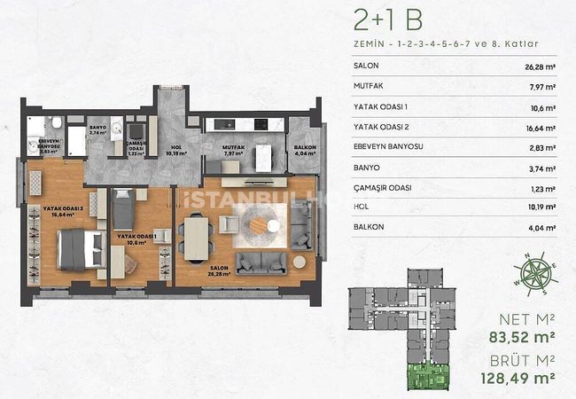 Wohnungen Zum Verkauf In Einem Familienkonzept-komplex In Kagithane 20