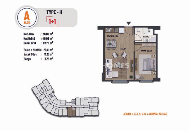 Flats in Complex Near E-5 Highway in Pendik Istanbul 10