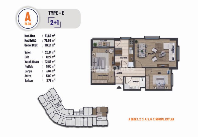 Flats in Complex Near E-5 Highway in Pendik Istanbul 13