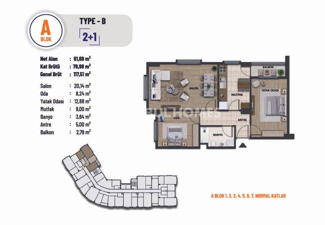 Flats in Complex Near E-5 Highway in Pendik Istanbul 26