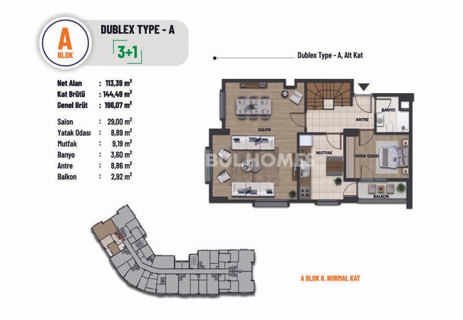 Flats in Complex Near E-5 Highway in Pendik Istanbul 30