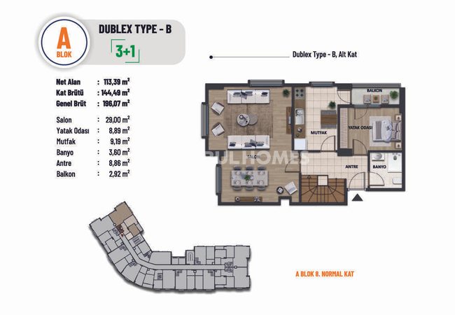Flats in Complex Near E-5 Highway in Pendik Istanbul 32
