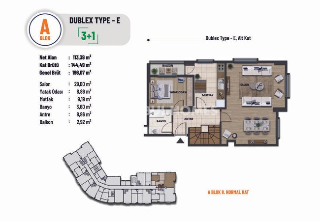 Flats in Complex Near E-5 Highway in Pendik Istanbul 34