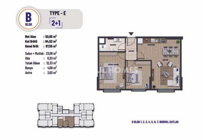 Flats in Complex Near E-5 Highway in Pendik Istanbul 38