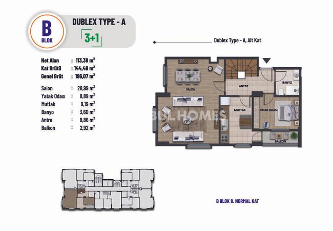 Flats in Complex Near E-5 Highway in Pendik Istanbul 8