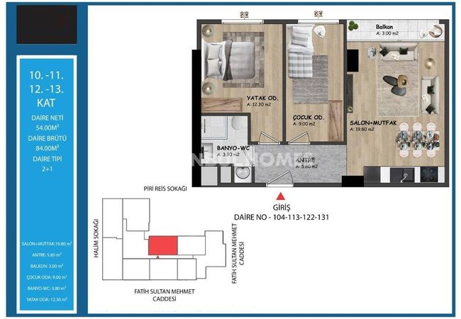 İstanbul Kağıthane'de Şık Tasarımlı Anahtar Teslim Daireler 16