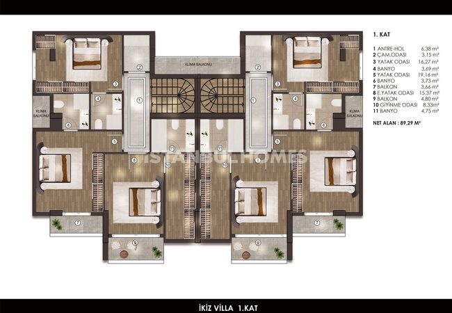 Spacieuses Maisons Triplex Près De La Mer À Istanbul Beylikduzu 50