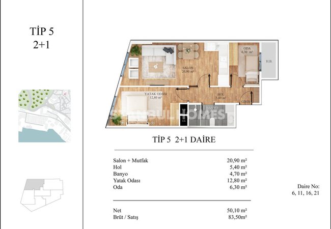 Investment Apartments Close to Golden Horn in Istanbul Beyoglu 18