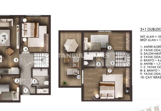 İstanbul Zeytinburnu'nda Geniş Kullanım Alanı Sunan Daireler 31