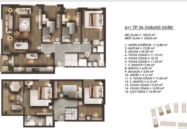İstanbul Zeytinburnu'nda Geniş Kullanım Alanı Sunan Daireler 42