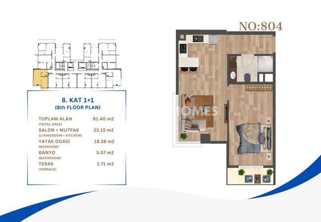 伊斯坦布尔 Kagithane 保安大楼内的公寓 25