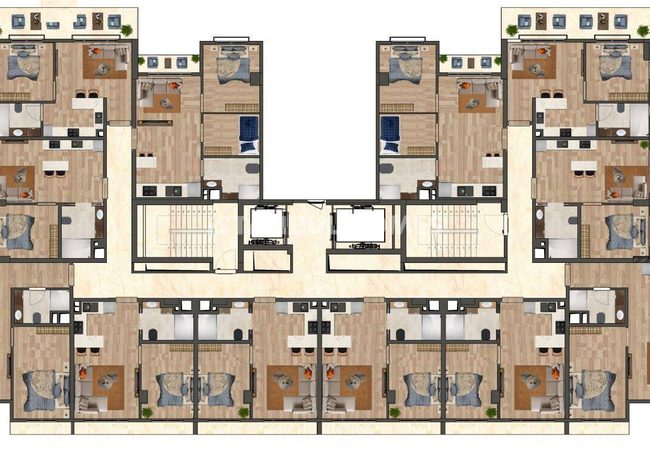 伊斯坦布尔 Kagithane 保安大楼内的公寓 28