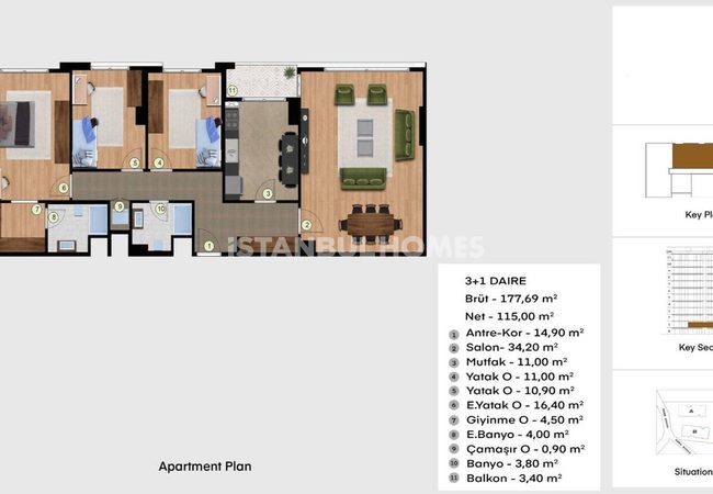 Esenyurt'ta Metrobüse Yakın Gelişmiş Sitede Daireler 31