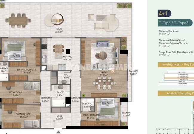 Stylish Design Apartments in Eyupsultan Istanbul 34