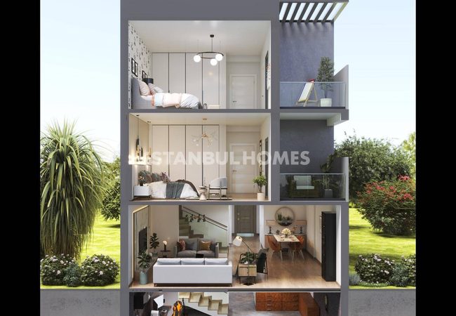Maisons Triplex De 4 Chambres À Istanbul Basaksehir 34
