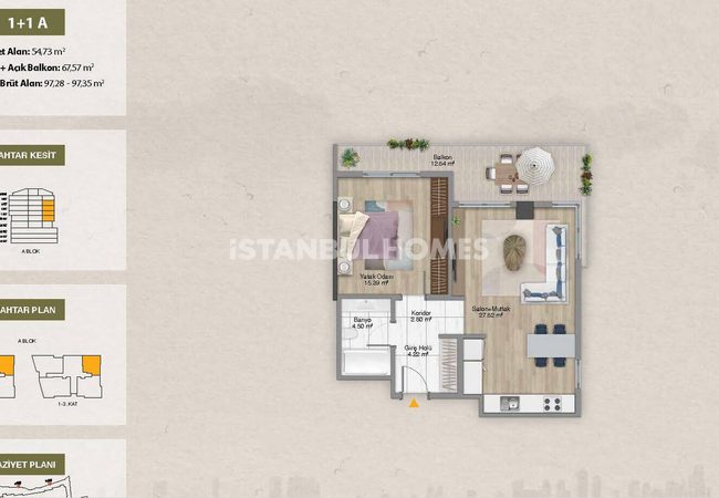 Wohnungen In Projekt Mit Reichen Eigenschaften In Sisli Istanbul 22