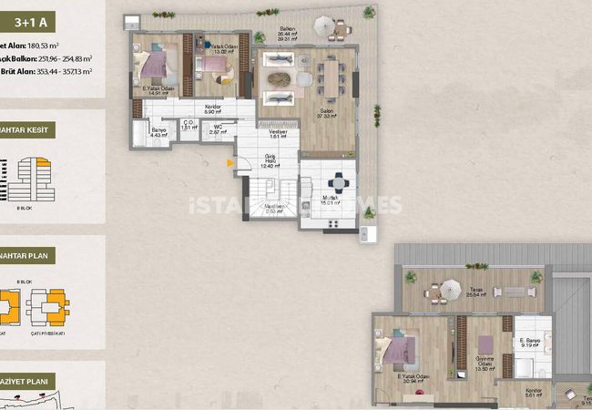 Wohnungen In Projekt Mit Reichen Eigenschaften In Sisli Istanbul 24