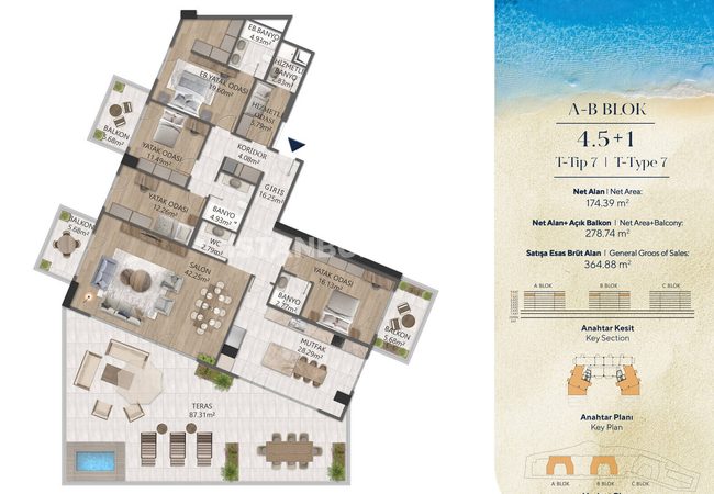 Elegante Wohnungen In Einem Projekt Mit Meerblick In Buyukcekmece 28