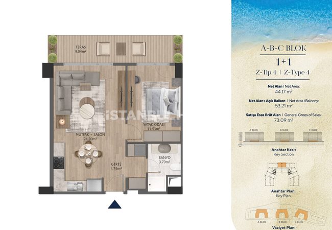 Elegante Wohnungen In Einem Projekt Mit Meerblick In Buyukcekmece 17