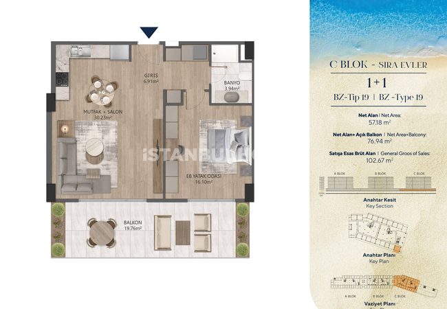 Elegante Wohnungen In Einem Projekt Mit Meerblick In Buyukcekmece 19