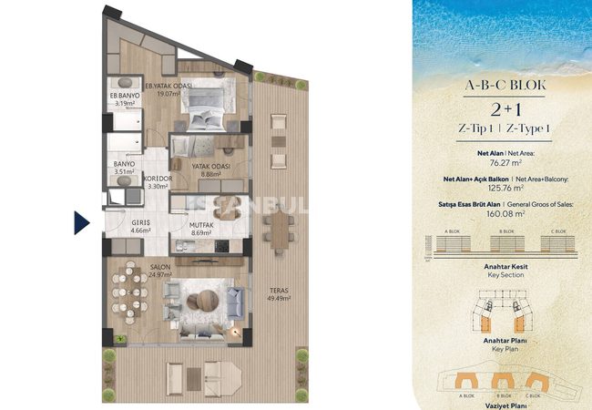Elegante Wohnungen In Einem Projekt Mit Meerblick In Buyukcekmece 21