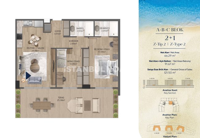 Elegante Wohnungen In Einem Projekt Mit Meerblick In Buyukcekmece 22