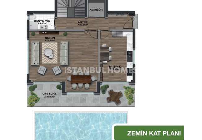 Luxurious Nature-view Houses with Pools in Beylikdüzü İstanbul 23