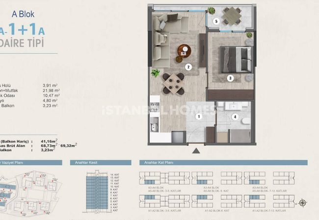 Propriété À Vendre Dans Un Complexe Sécurisé À Kartal, Istanbul 24