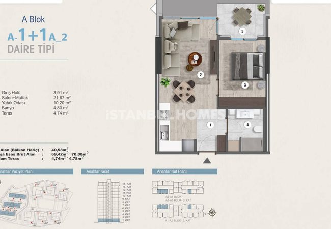 Propriété À Vendre Dans Un Complexe Sécurisé À Kartal, Istanbul 23