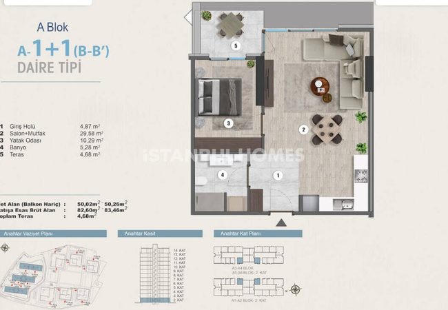Propriété À Vendre Dans Un Complexe Sécurisé À Kartal, Istanbul 22