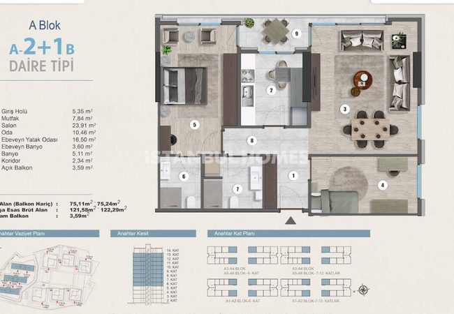 Propriété À Vendre Dans Un Complexe Sécurisé À Kartal, Istanbul 27