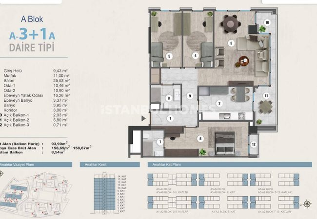 Propriété À Vendre Dans Un Complexe Sécurisé À Kartal, Istanbul 28