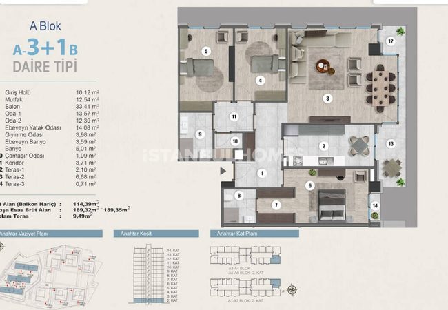 Propriété À Vendre Dans Un Complexe Sécurisé À Kartal, Istanbul 30