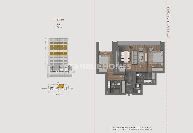 Şişli Nişantaşı'nda 5 Yıldızlı Otel Konseptli Projede Daireler 37