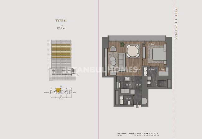 Şişli Nişantaşı'nda 5 Yıldızlı Otel Konseptli Projede Daireler 38