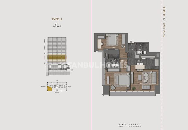 Şişli Nişantaşı'nda 5 Yıldızlı Otel Konseptli Projede Daireler 42