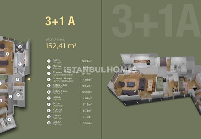 Flats with Sea and Islands Views in Kartal İstanbul 12