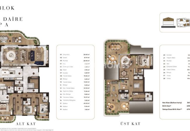 Elegant Apartments in a Richly-featued Complex in Bakirkoy 42