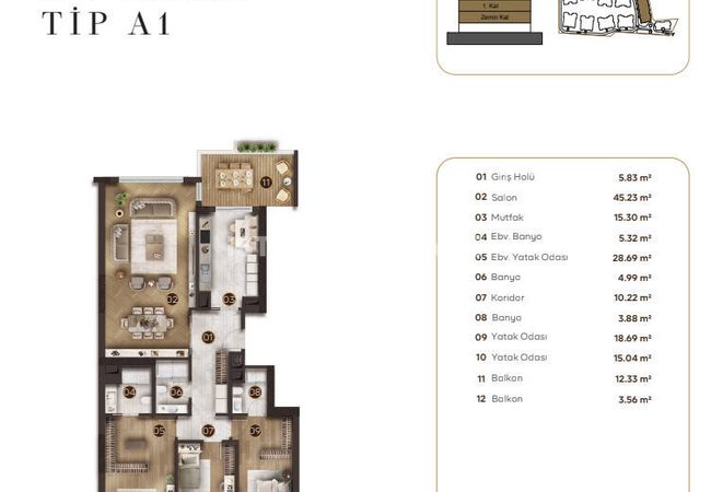 Elegant Apartments in a Richly-featued Complex in Bakirkoy 40
