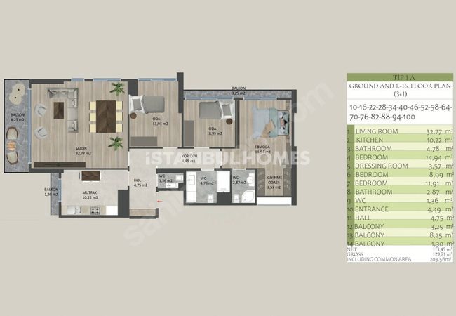 عقارات بإطلالة بحرية في مجمع سكني في كارتال، إسطنبول 27